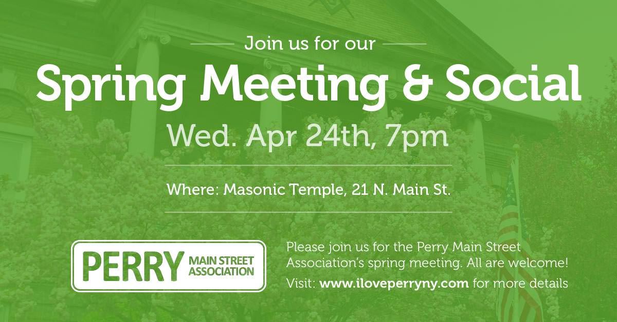 Join us for the Spring Community Meeting & Social